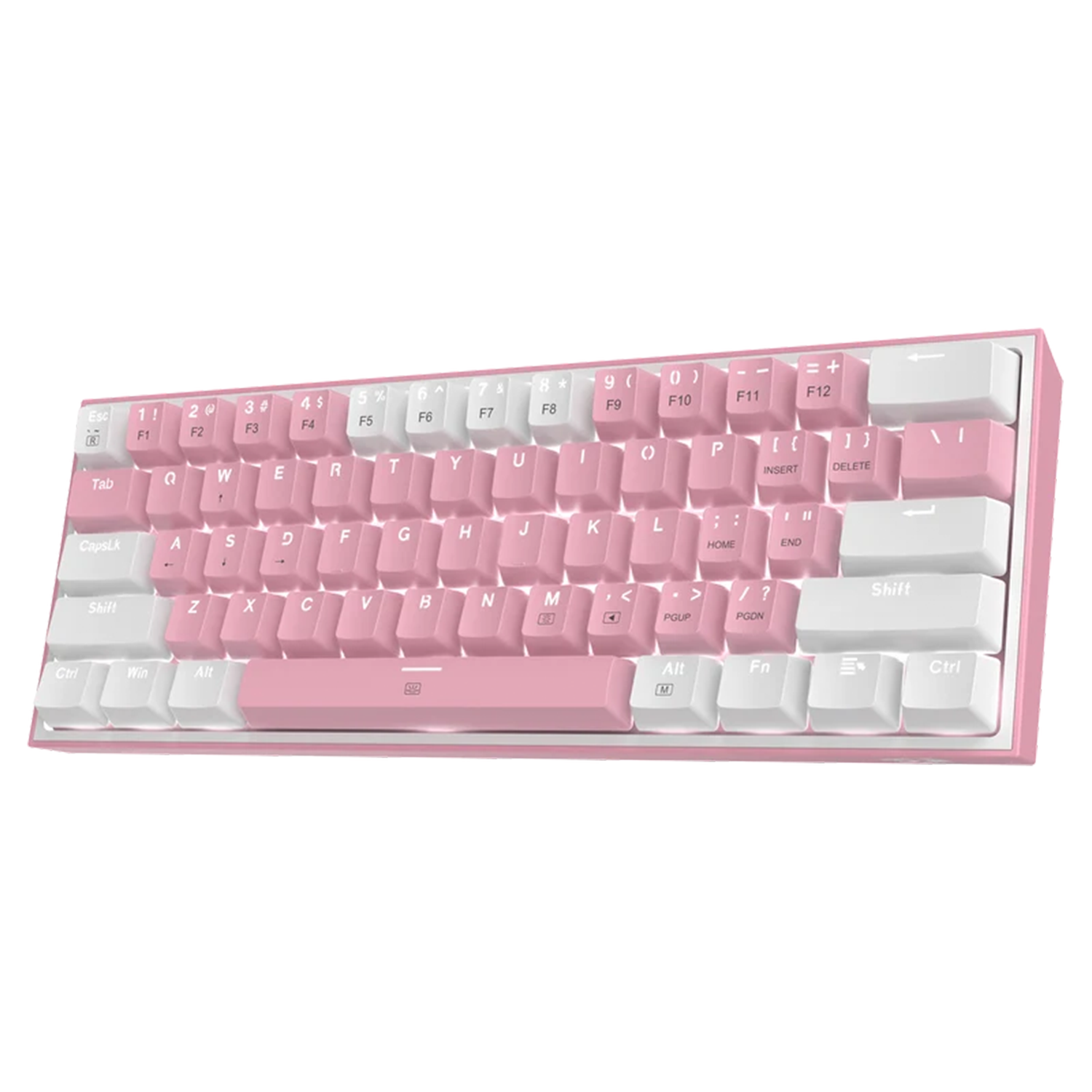 60 Percent Wired Mechanical Keyboard Two‑Tone RGB Backlit 61‑Key Compact Gaming Keypad